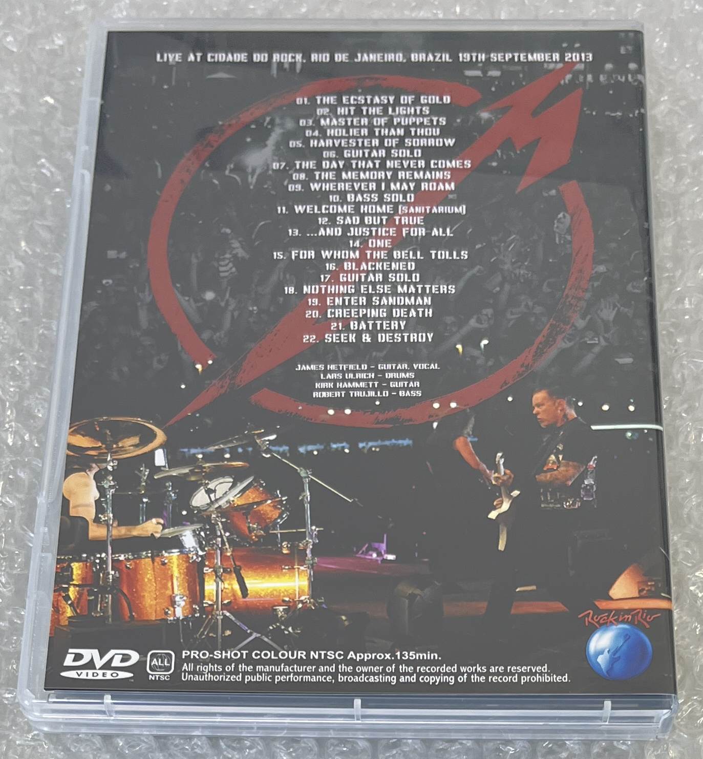 METALLICA / ROCK IN RIO 2013 (1DVD) NO LABEL