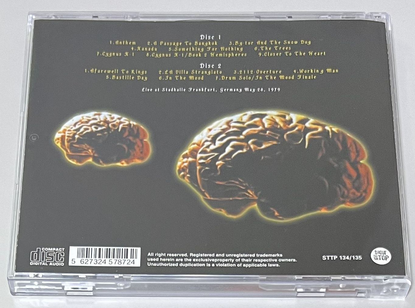 RUSH / FAREWELL TO FRANKFURT (2CD) SHOUT TO THE TOP / STTP 134/135