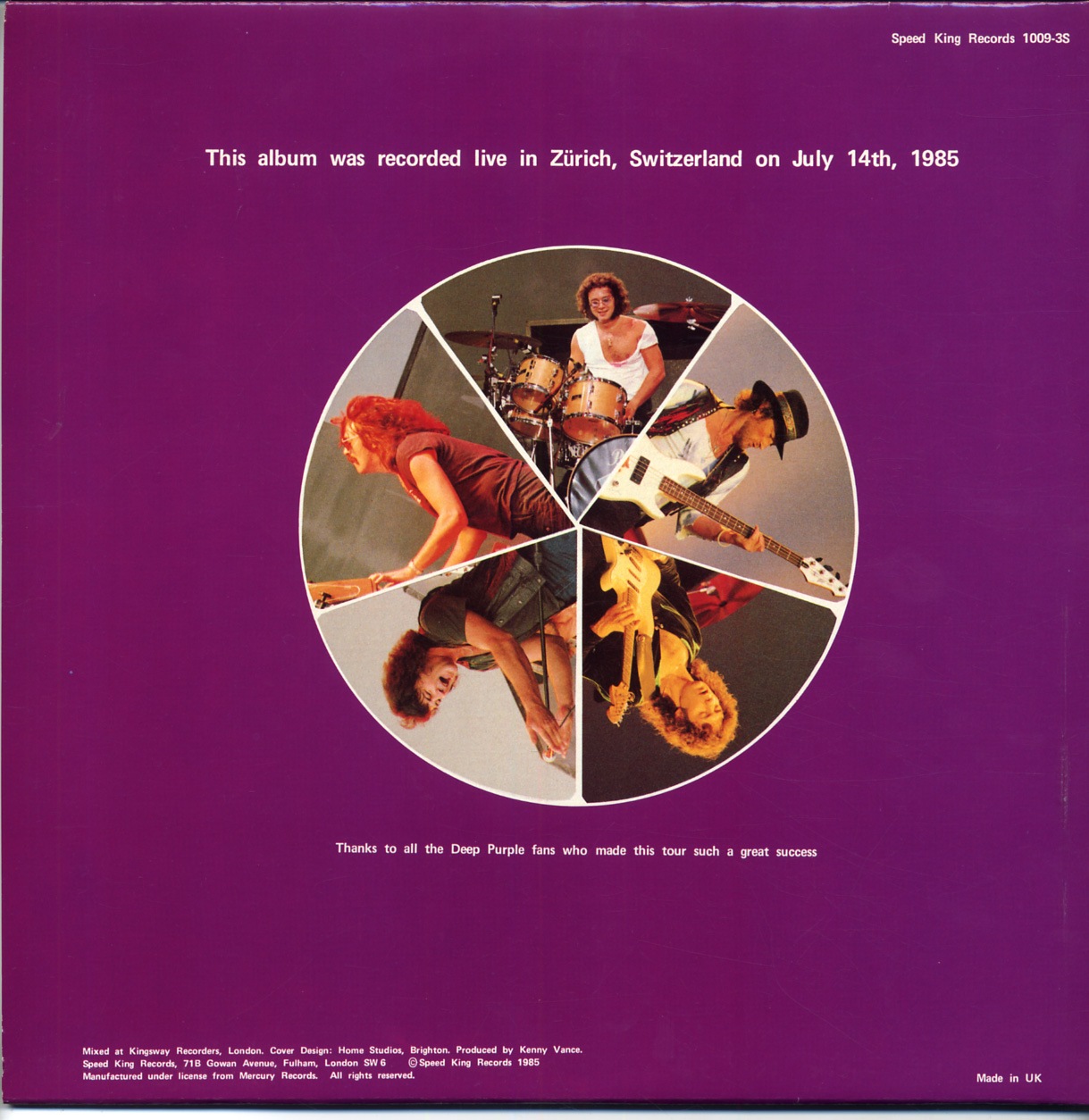 DEEP PURPLE / THE PERFECT LIVE ALBUM (3LP) SPEED KING RECORDS / 1009-3S