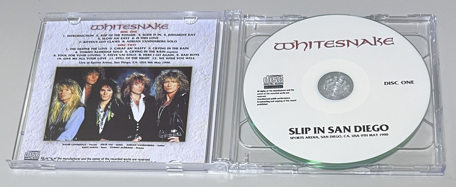 WHITESNAKE / SLIP IN SAN DIEGO (2CD-R) GIFT TITTLE