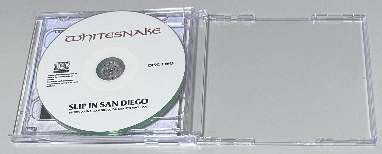 WHITESNAKE / SLIP IN SAN DIEGO (2CD-R) GIFT TITTLE