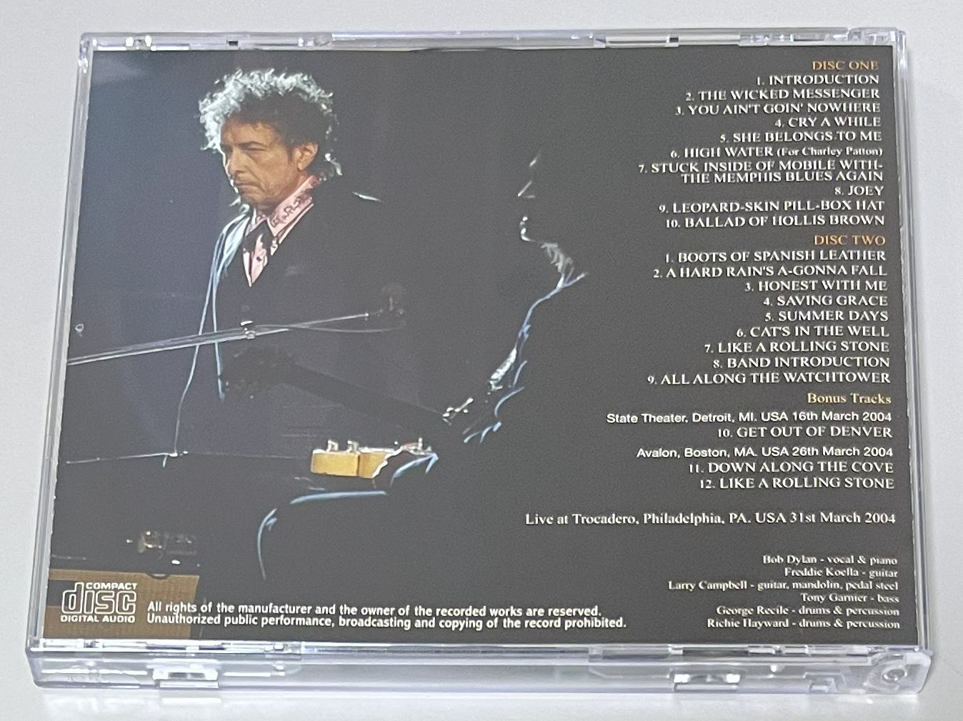 BOB DYLAN / PHILADELPHIA 2004 (2CD) NO LABEL