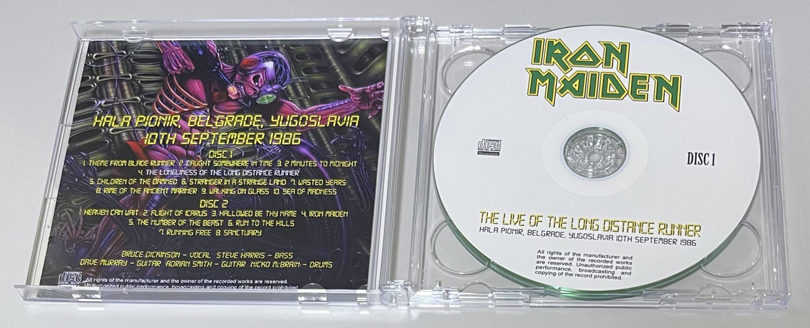 IRON MAIDEN / THE LIVE OF THE LONG DISTANCE RUNNER (2CD-R) GIFT TITTLE