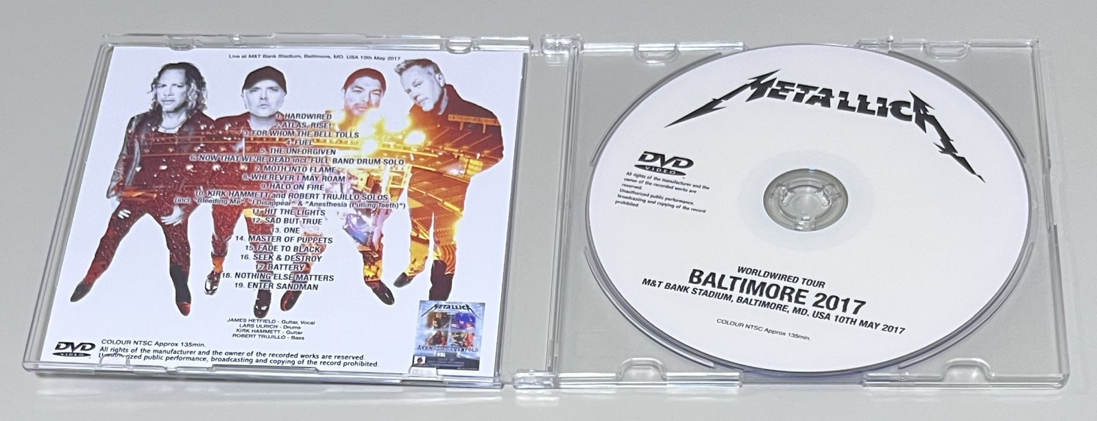 METALLICA / BALTIMORE 2017 (1DVD-R) GIFT TITTLE
