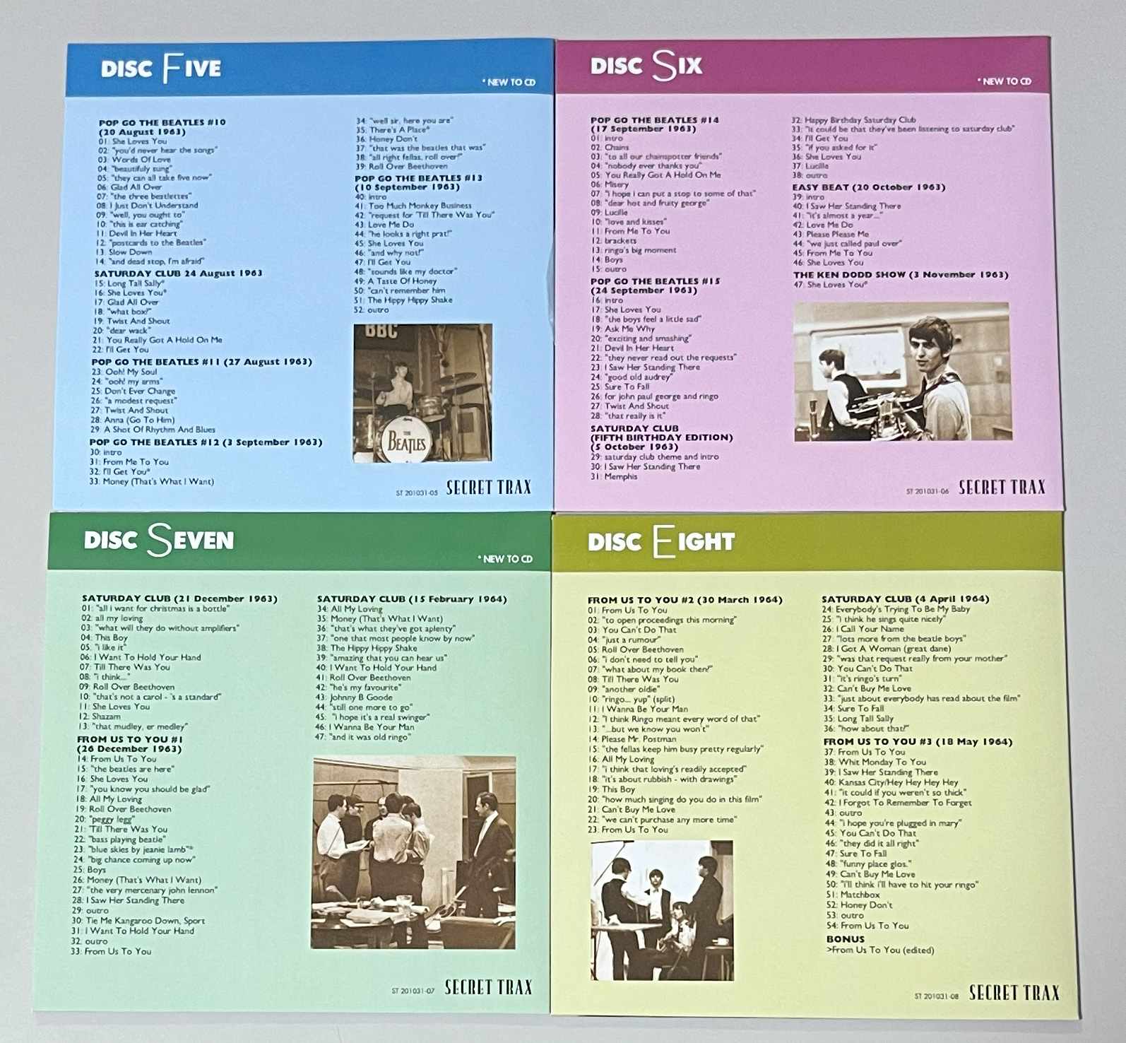 BEATLES / THE ULTIMATE BBC SESSIONS 1962-1966 (10CD BOX) SECRET TRAX / ST 200031-01-10