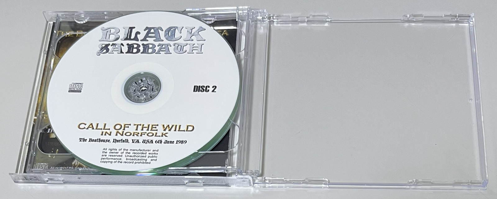 BLACK SABBATH / CALL OF THE WILD IN NORFOLK (2CD-R) GIFT TITTLE