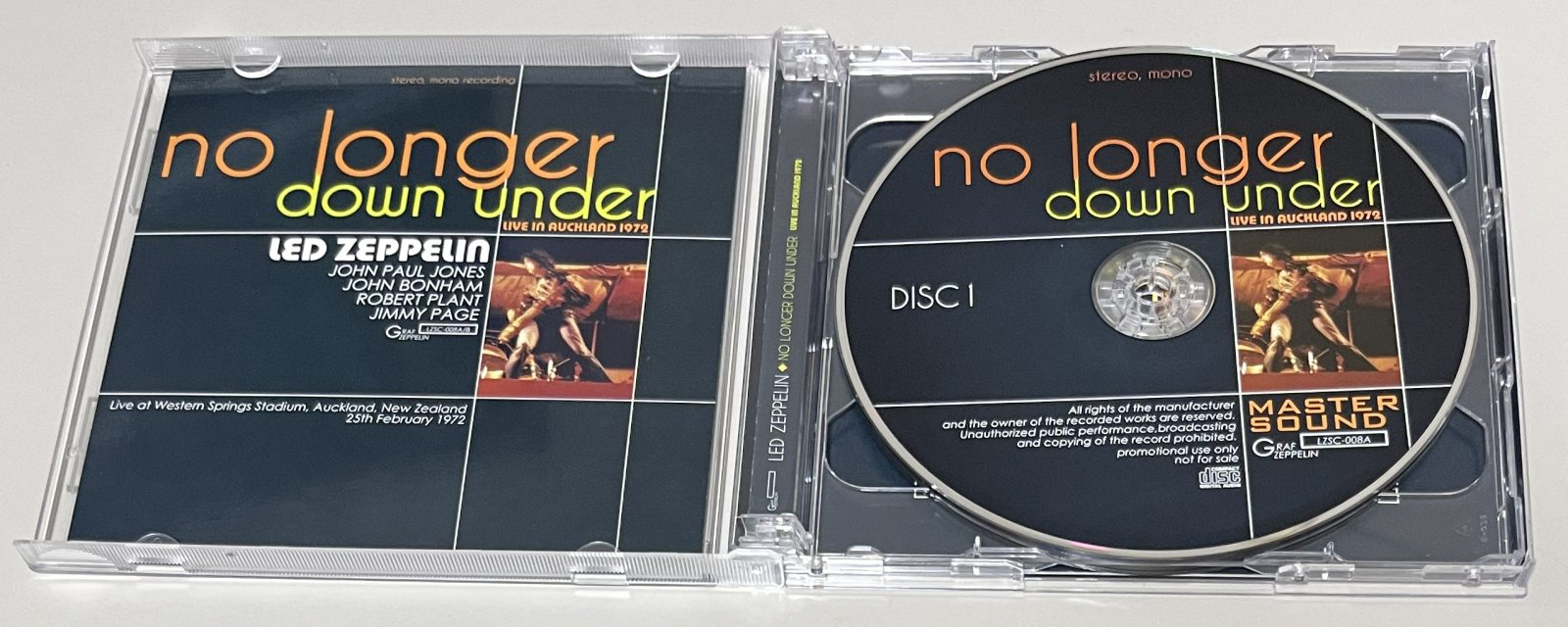 LED ZEPPELIN / NO LONGER DOWN UNDER: LIVE IN AUCKLAND 1972 (2CD