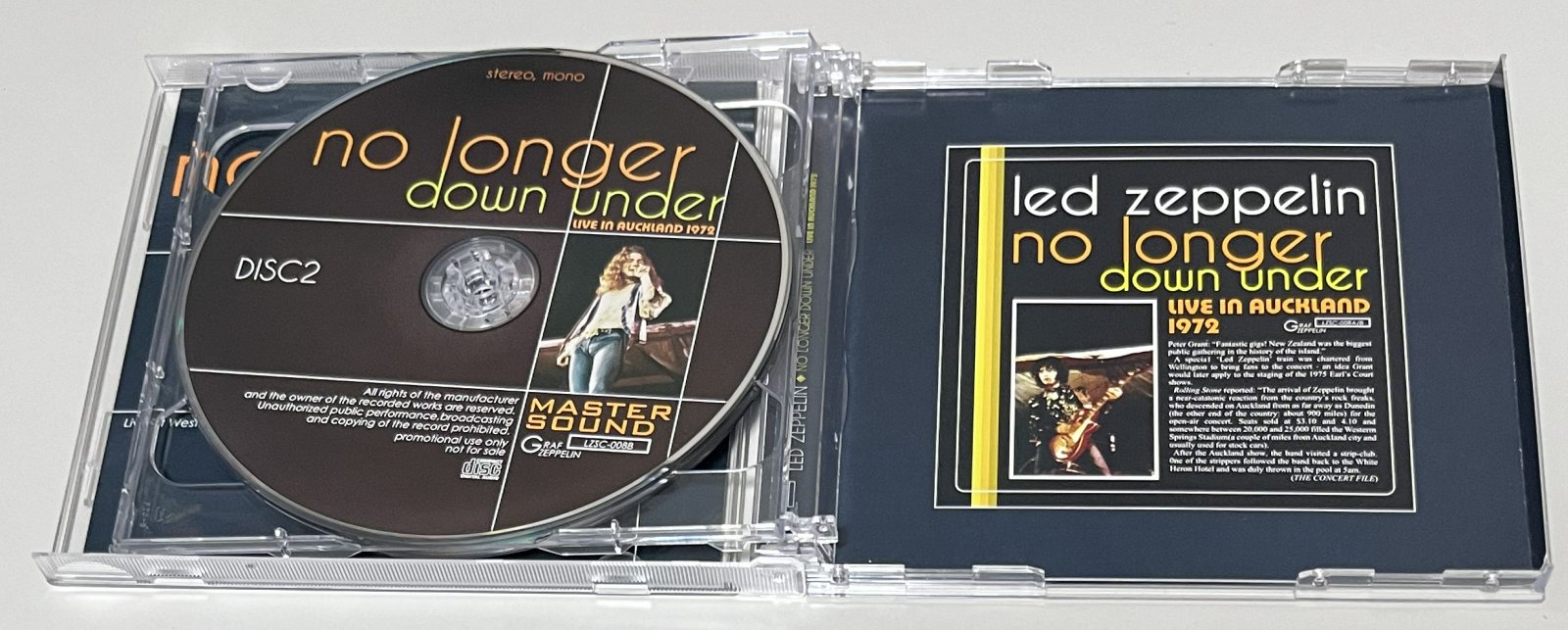 LED ZEPPELIN / NO LONGER DOWN UNDER: LIVE IN AUCKLAND 1972 (2CD