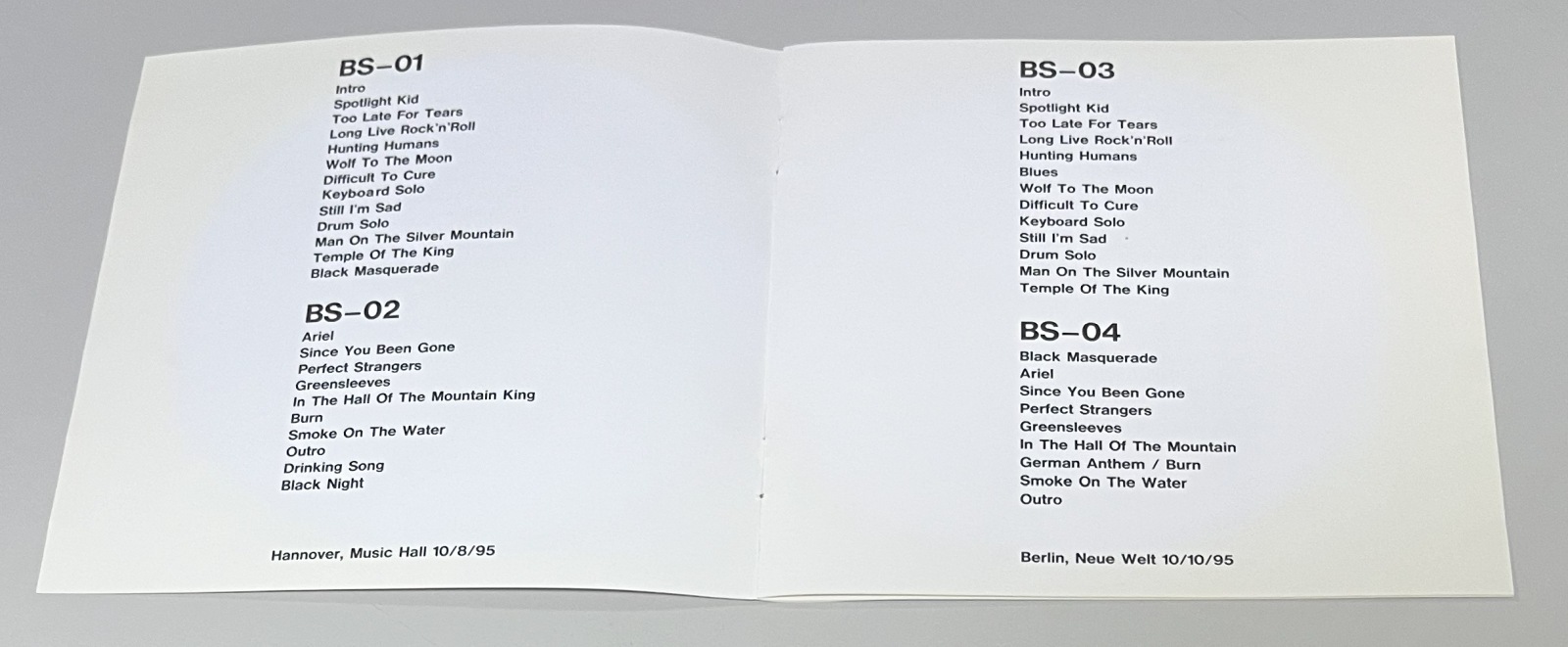 RAINBOW / RITCHIE BOWS TO GERMANY (10CD) BS-01-10