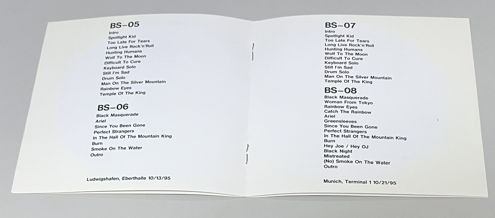 RAINBOW / RITCHIE BOWS TO GERMANY (10CD) BS-01-10