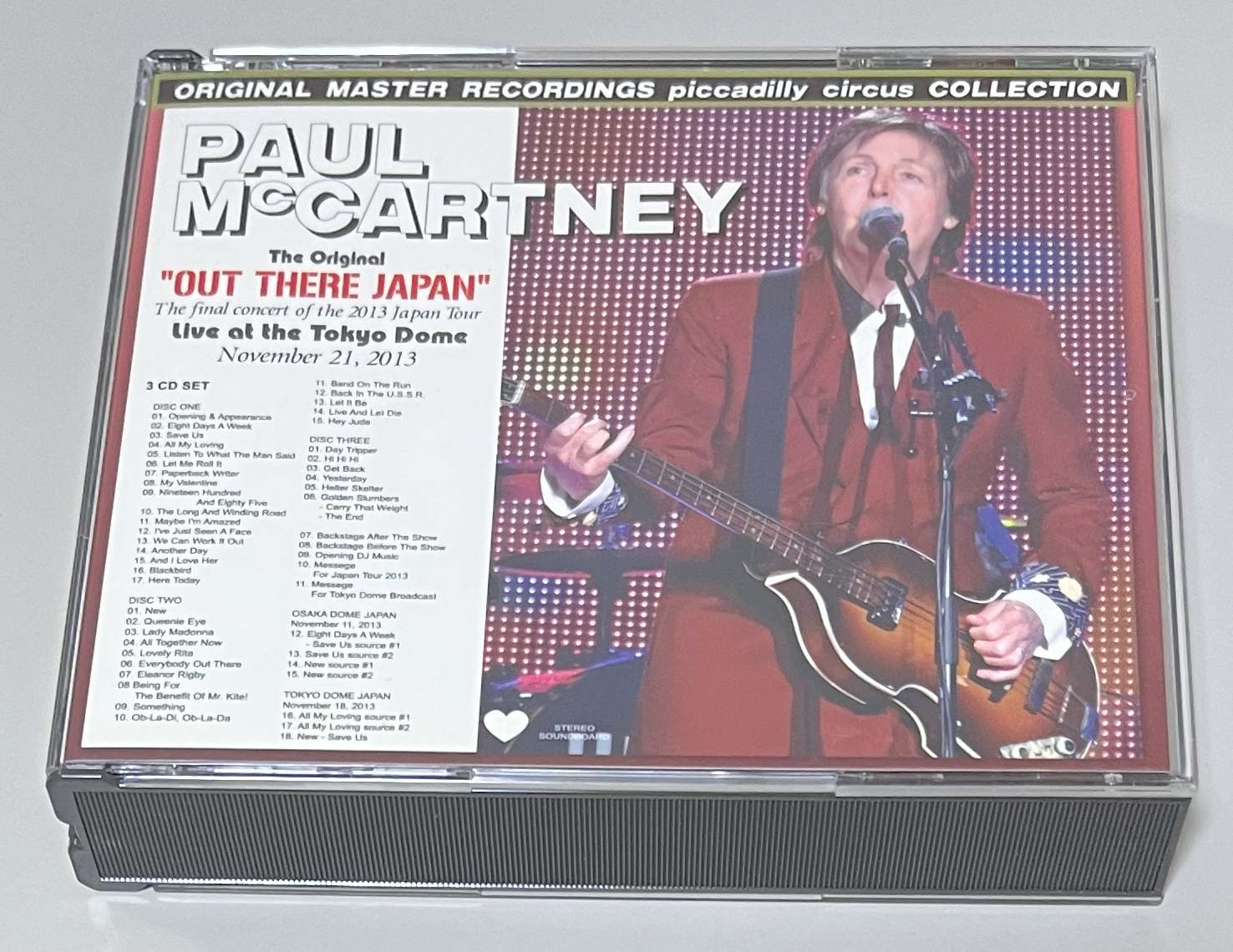 PAUL McCARTNEY / OUT THERE JAPAN 2013 (3CD) PICCADILLY CIRCUS / PCCD-188/189/190