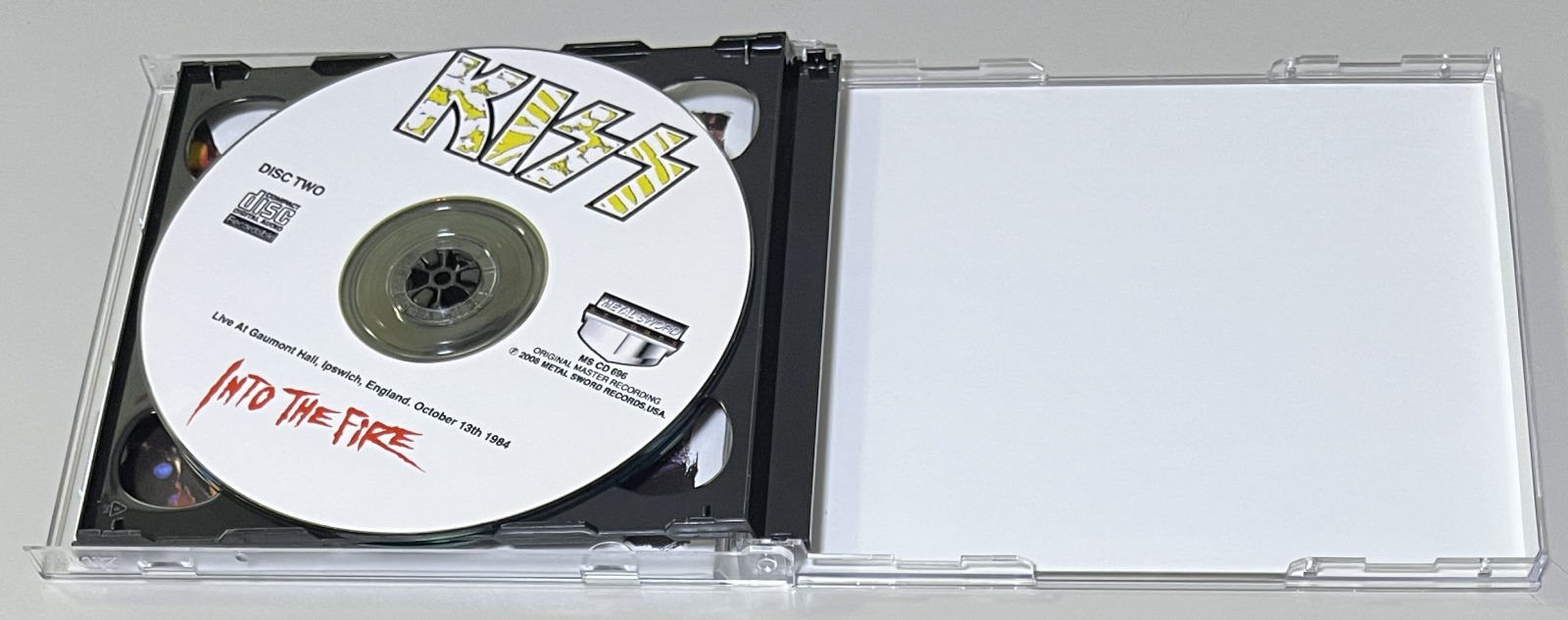 KISS / INTO THE FIRE (2CD-R) METAL SWORD RECORDS / MS CD 695/96