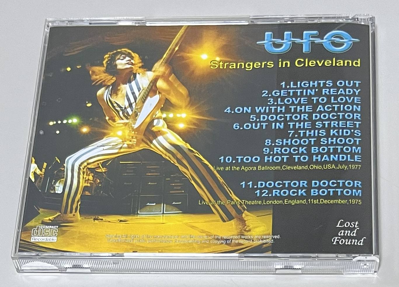 UFO / STRANGERS IN CLEVELAND (1CD-R) LOST AND FOUND / LAF002