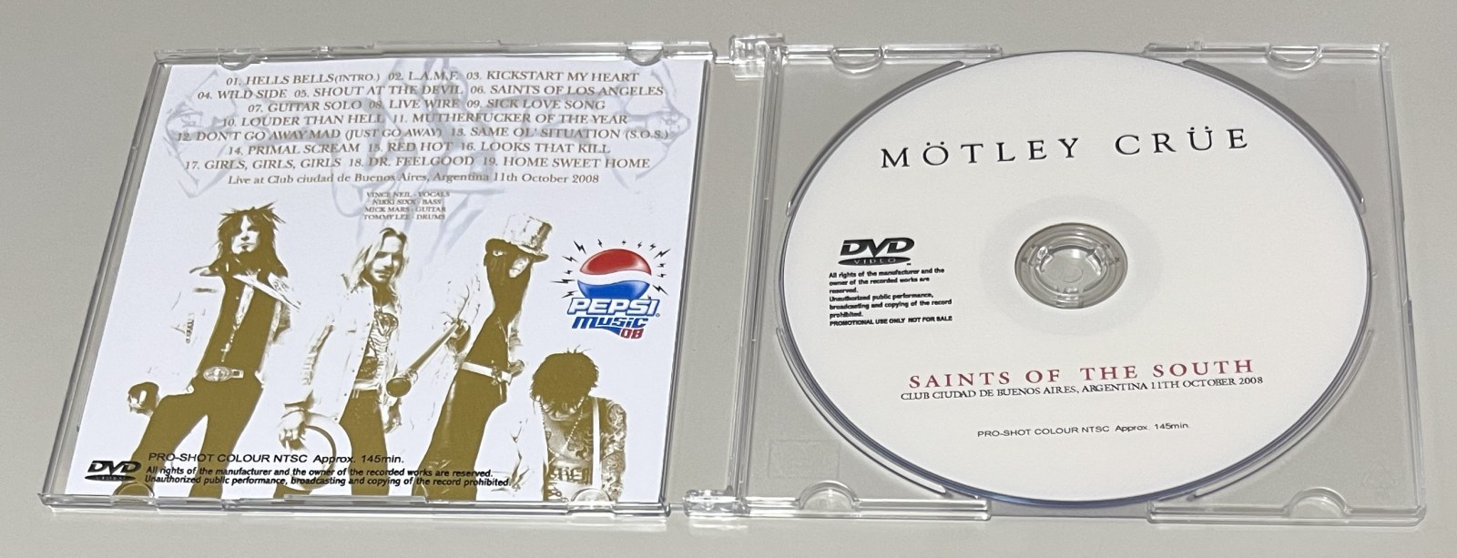 MOTLEY CRUE / SAINTS OF THE SOUTH (1DVD-R) GIFT TITTLE