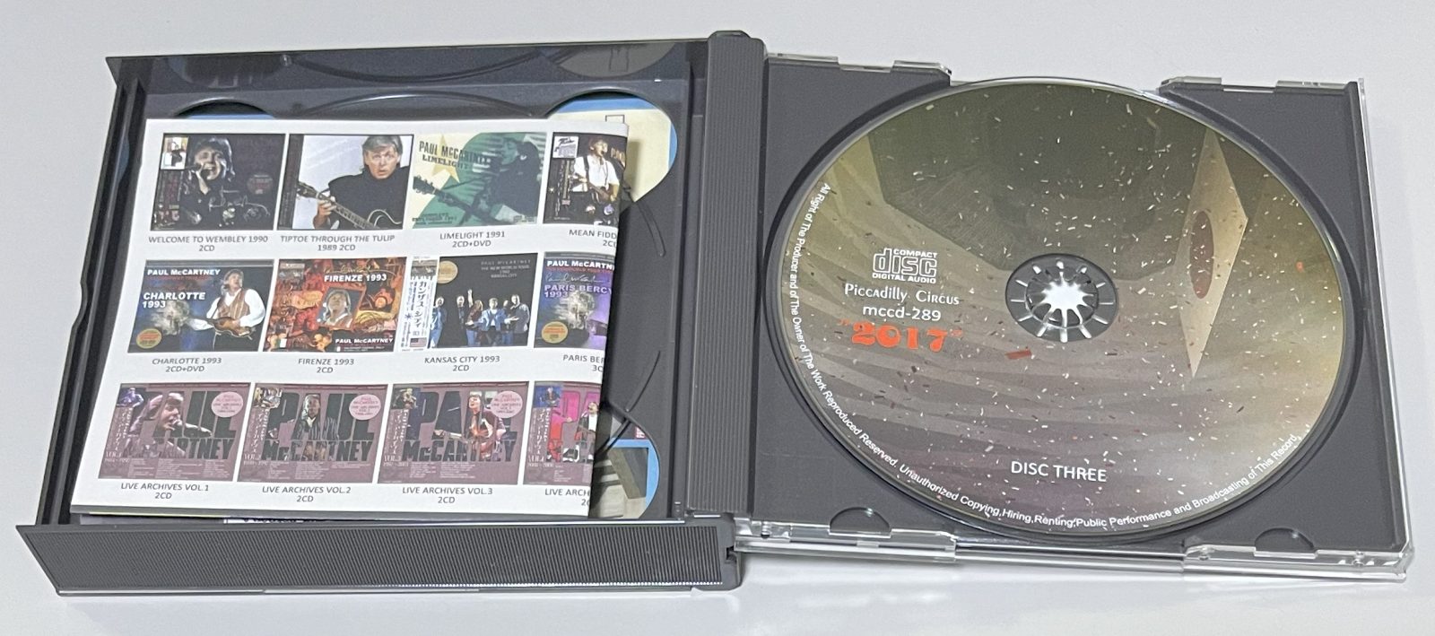 PAUL McCARTNEY / BUDOKAN 2017 (3CD) PICCADILLY CIRCUS / PCCD-287/288/289