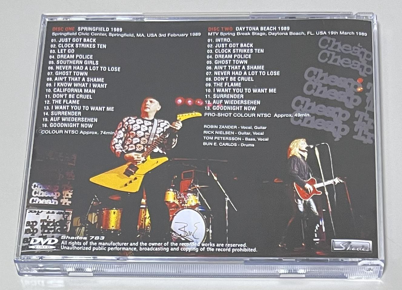 CHEAP TRICK / U.S. TOUR 1989 (2DVD-R) SHADES 783