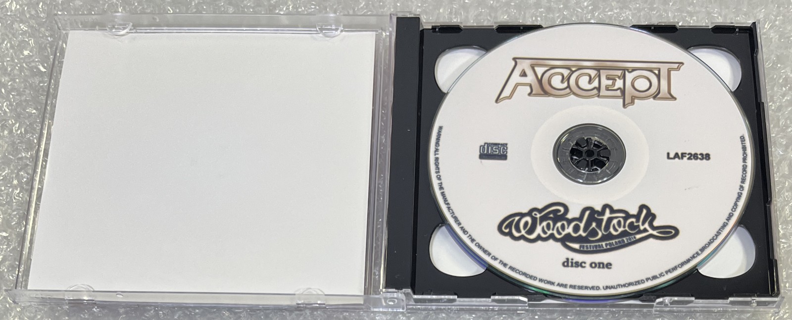 ACCEPT / WOODSTOCK FESTIVAL POLAND 2014 (1CDR+1DVDR) LOST AND FOUND / LAF2638/2639