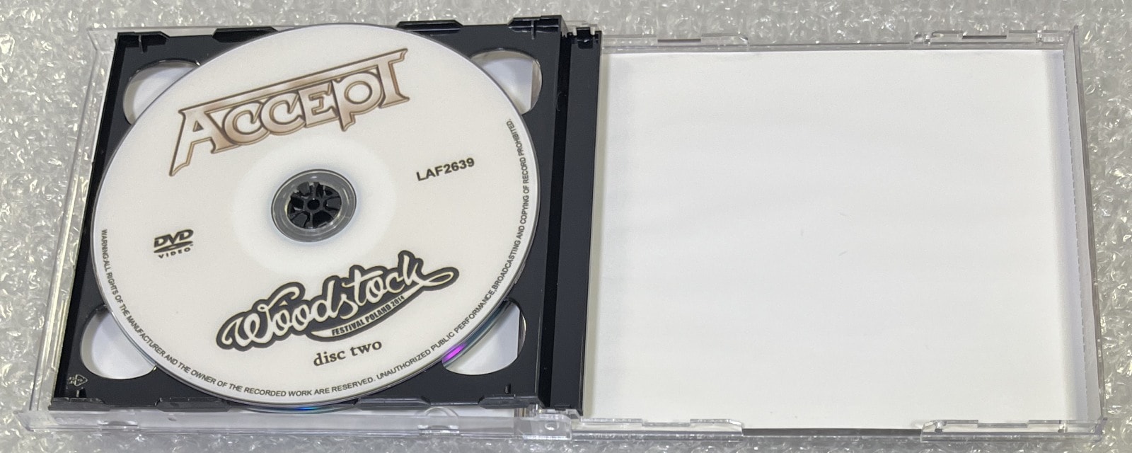 ACCEPT / WOODSTOCK FESTIVAL POLAND 2014 (1CDR+1DVDR) LOST AND FOUND / LAF2638/2639