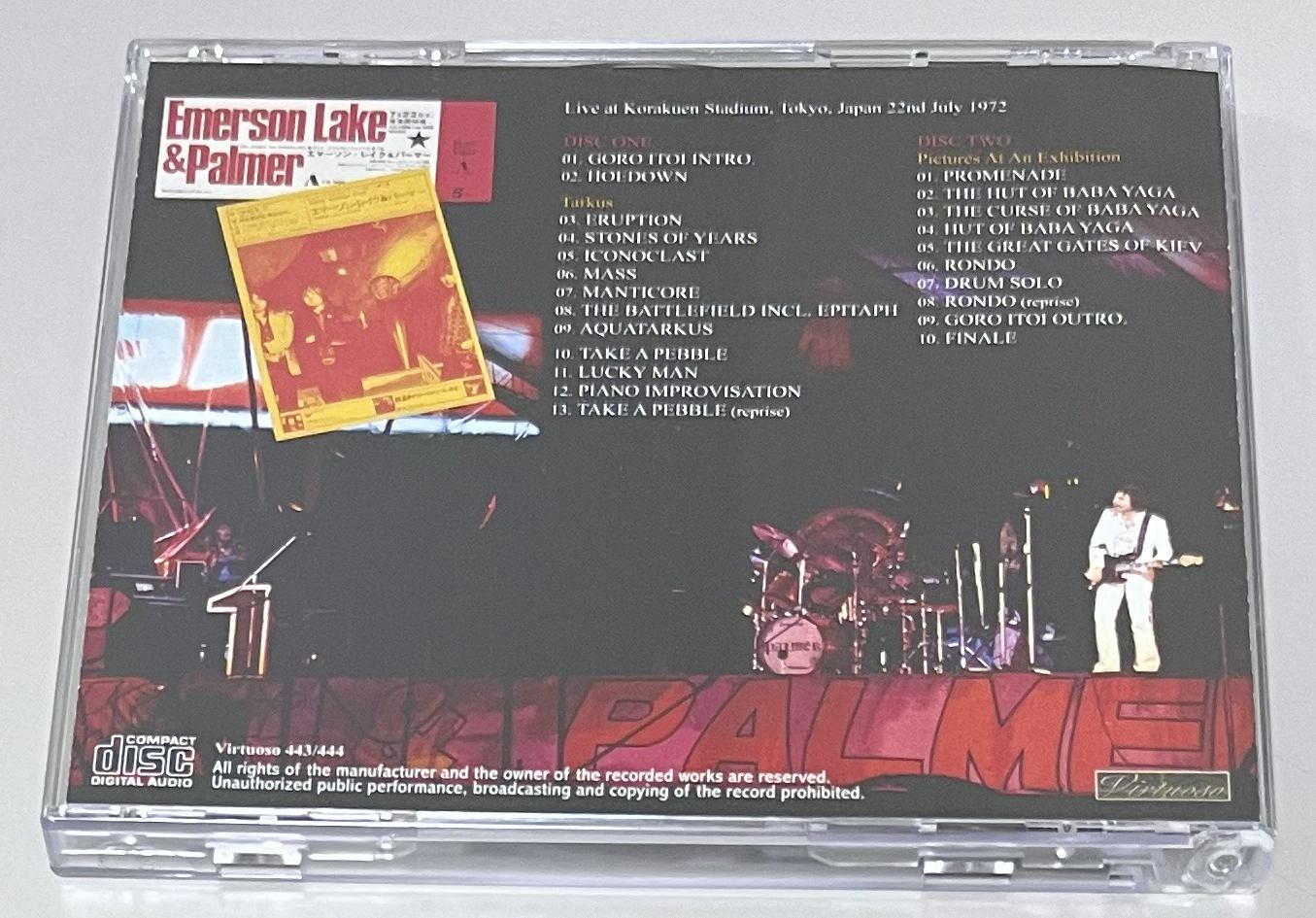 EMERSON, LAKE & PALMER / KORAKUEN 1972: ORIGINAL MASTER TAPE (2CD) VIRTUOSO 443/444