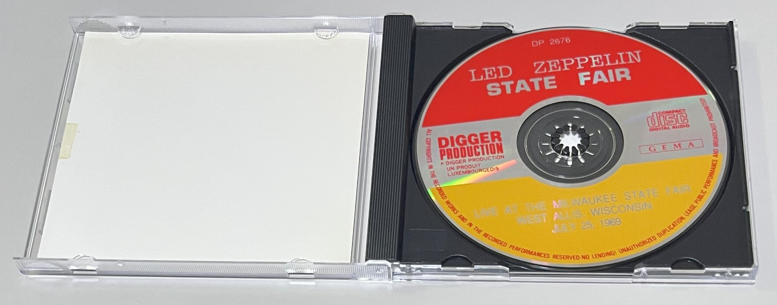 LED ZEPPELIN / STATE FAIR (1CD) DIGGER PRODUCTION / DP 2676