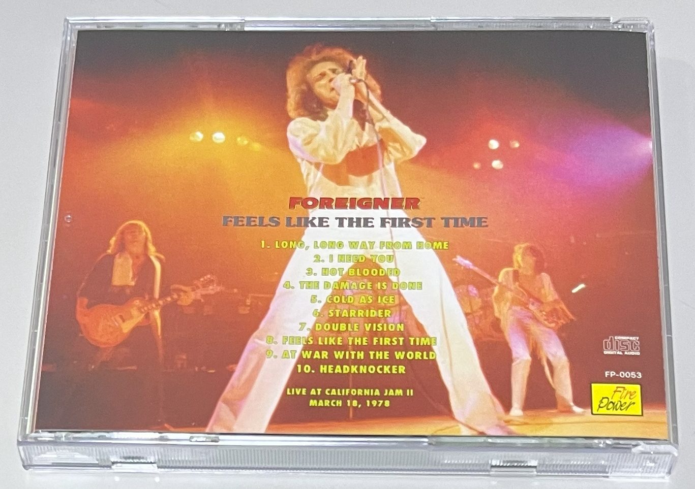 FOREIGNER / FEELS LIKE THE FIRST TIME (1CD) FIRE POWER / FP-0053