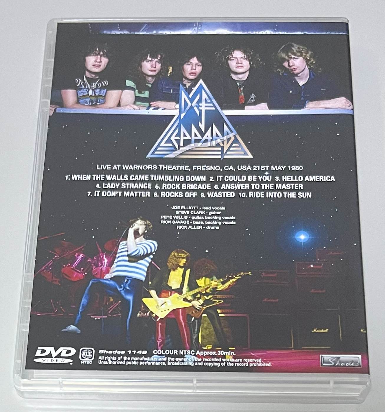DEF LEPPARD / FRESNO 1980: THE VIDEO (1DVD-R) SHADES 1149