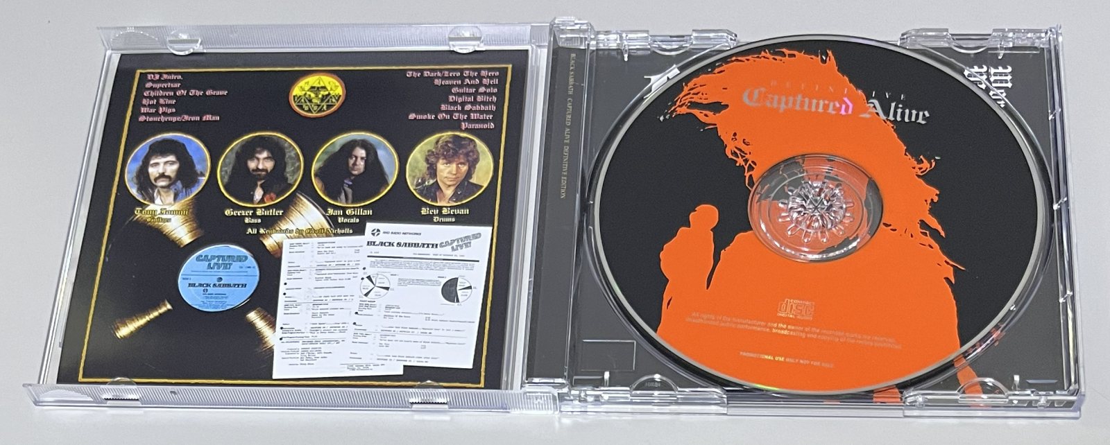 BLACK SABBATH / CAPTURED ALIVE: DEFINITIVE EDITION (1CD) NO LABEL