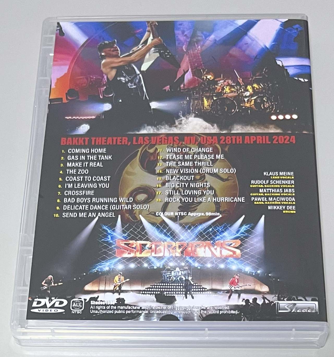 SCORPIONS / LAS VEGAS 2024 7TH NIGHT (1DVD-R) SHADES 1998