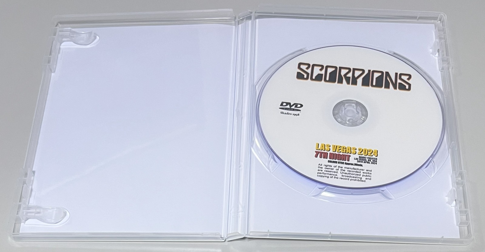 SCORPIONS / LAS VEGAS 2024 7TH NIGHT (1DVD-R) SHADES 1998