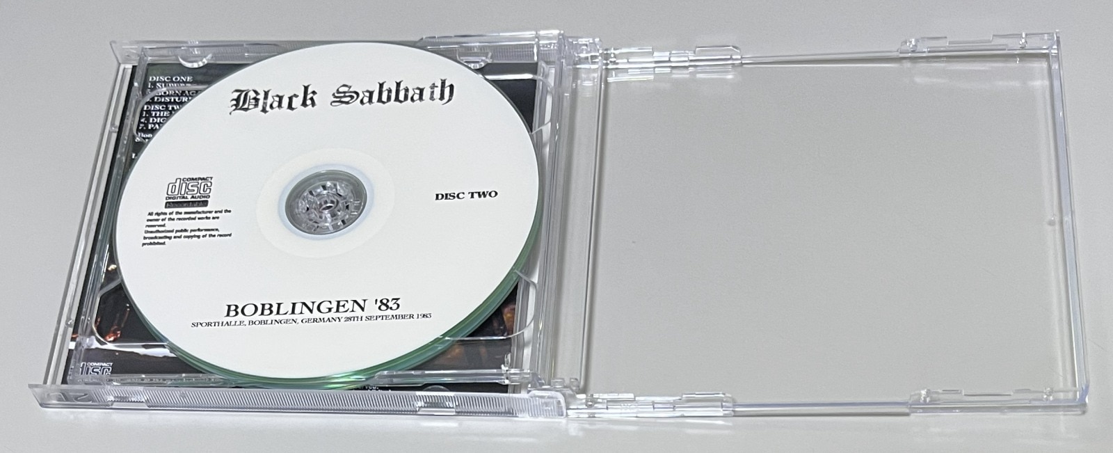 BLACK SABBATH / BOBLINGEN '83 (2CD-R) GIFT TITTLE