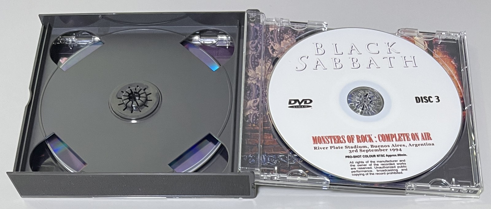 BLACK SABBATH / MONSTERS OF ROCK: COMPLETE ON AIR (3DVD-R) NO LABEL
