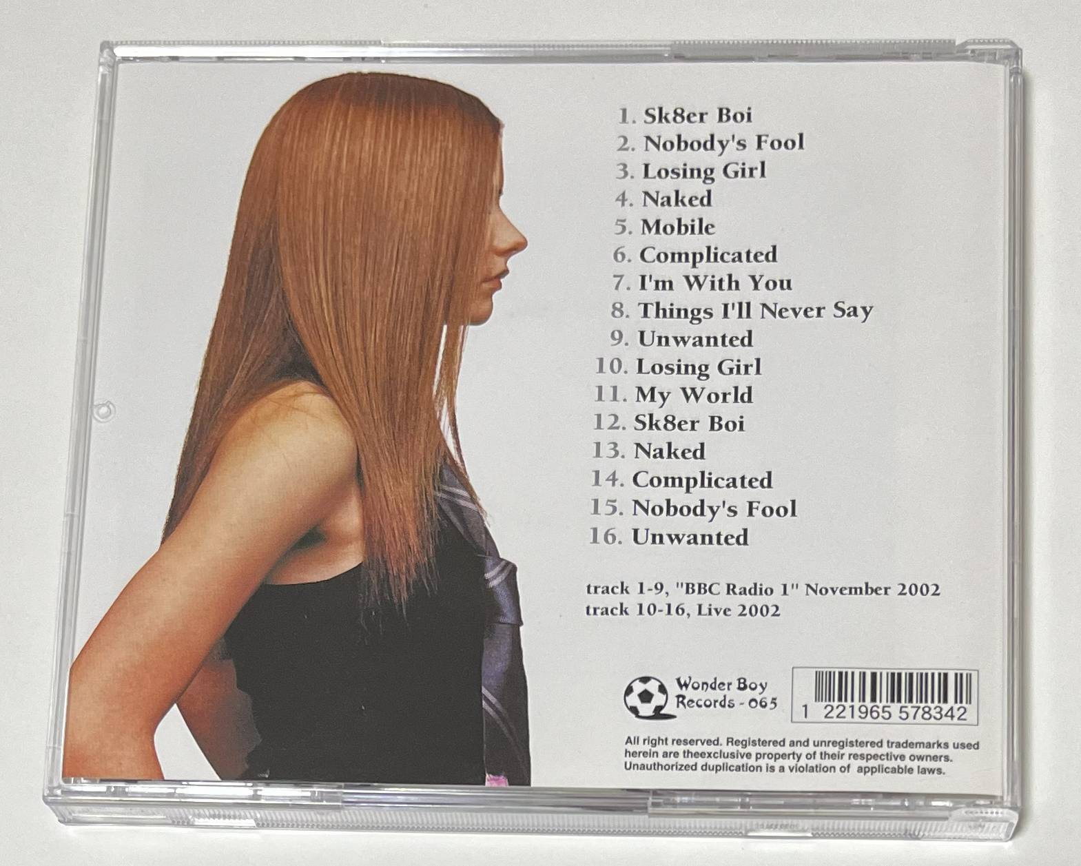 AVRIL LAVIGNE / F**KIN' SK8ER GIRL (1CD) WONDER BOY RECORDS / W.B.