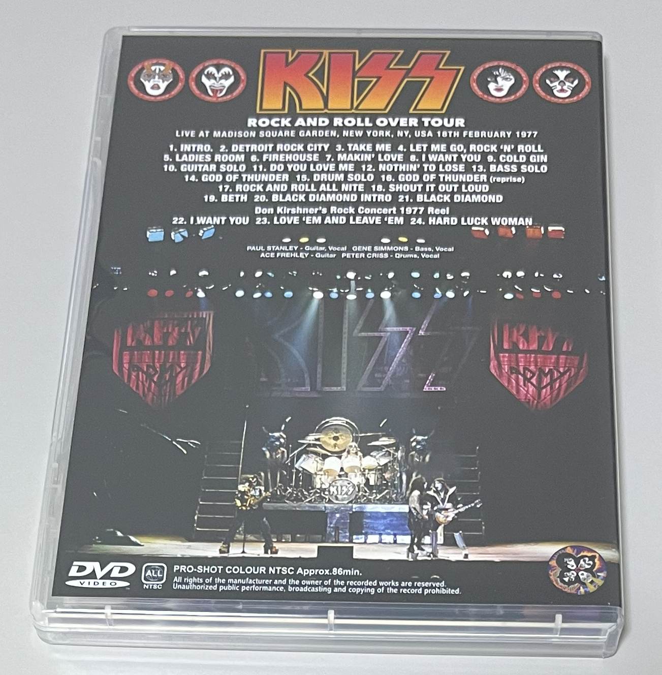 KISS / MADISON SQUARE GARDEN FEBRUARY 1977 (1DVD) NO LABEL