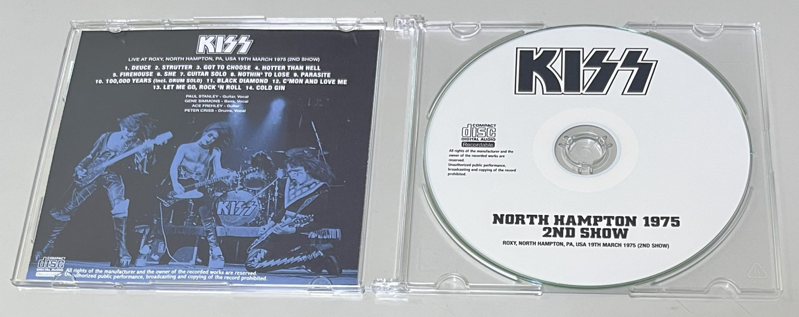 KISS / NORTH HAMPTON 1975 2ND SHOW (1CD-R) GIFT TITTLE
