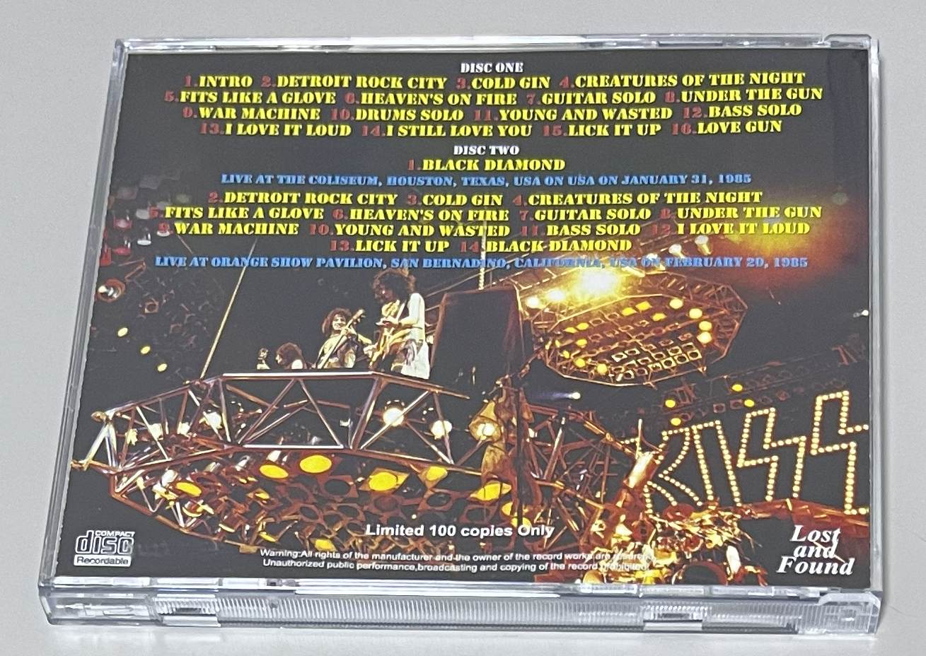 KISS / DOUBLE UNCENSORED (2CD-R) LOST AND FOUND / LAF1095/1096