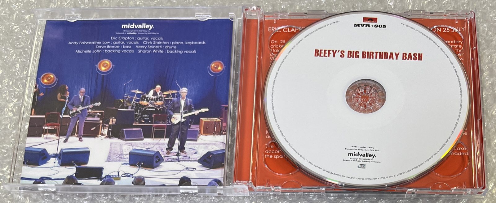 Eric Clapton (12CD+1CD) / Mid Valley 廃盤 ERIC CLAPTON / BEEFY'S BIG BIRTHDAY BASH (1CD+1DVD) MID