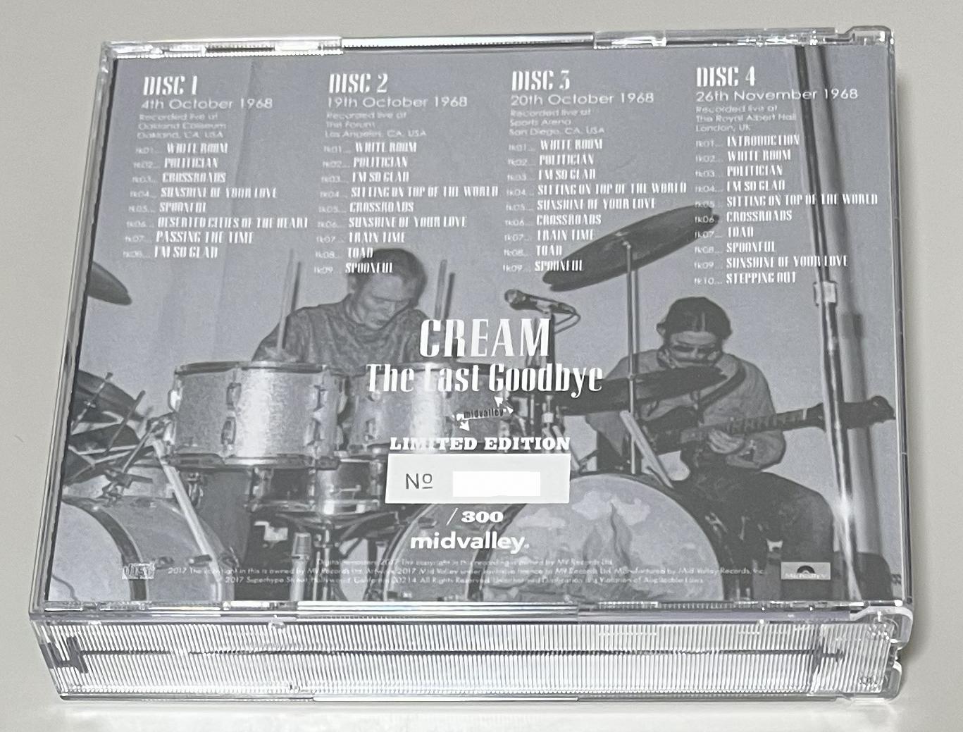 Goodbye Cream 旧規格　未開封 CREAM / THE LAST GOODBYE「クリームの素晴らしき日々」(4CD) MID