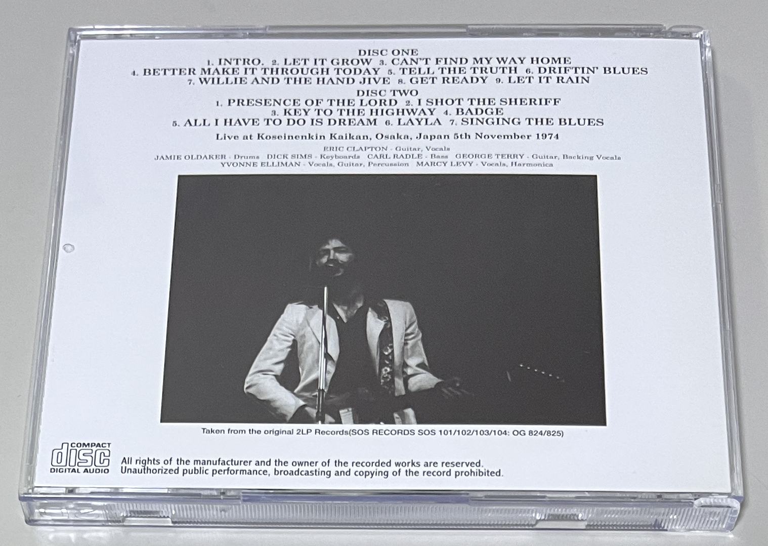 ERIC CLAPTON / TOUR 74 (2CD) NO LABEL | 中古品ROCK/POPS,クラプトン