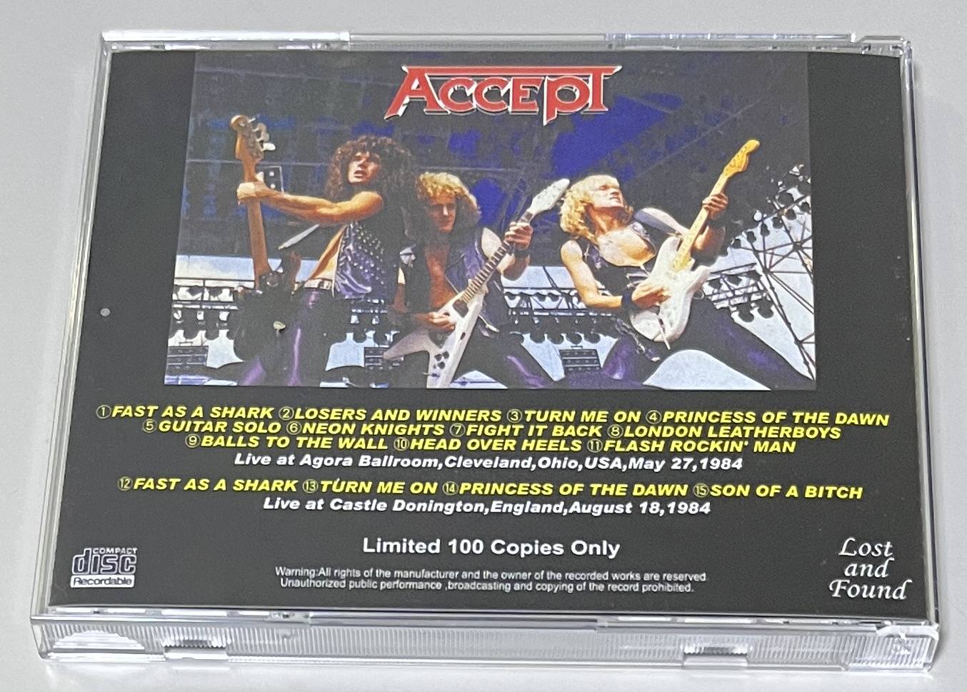 ACCEPT / SIGN OF VICTORY (1CD-R) LOST AND FOUND / LAF033