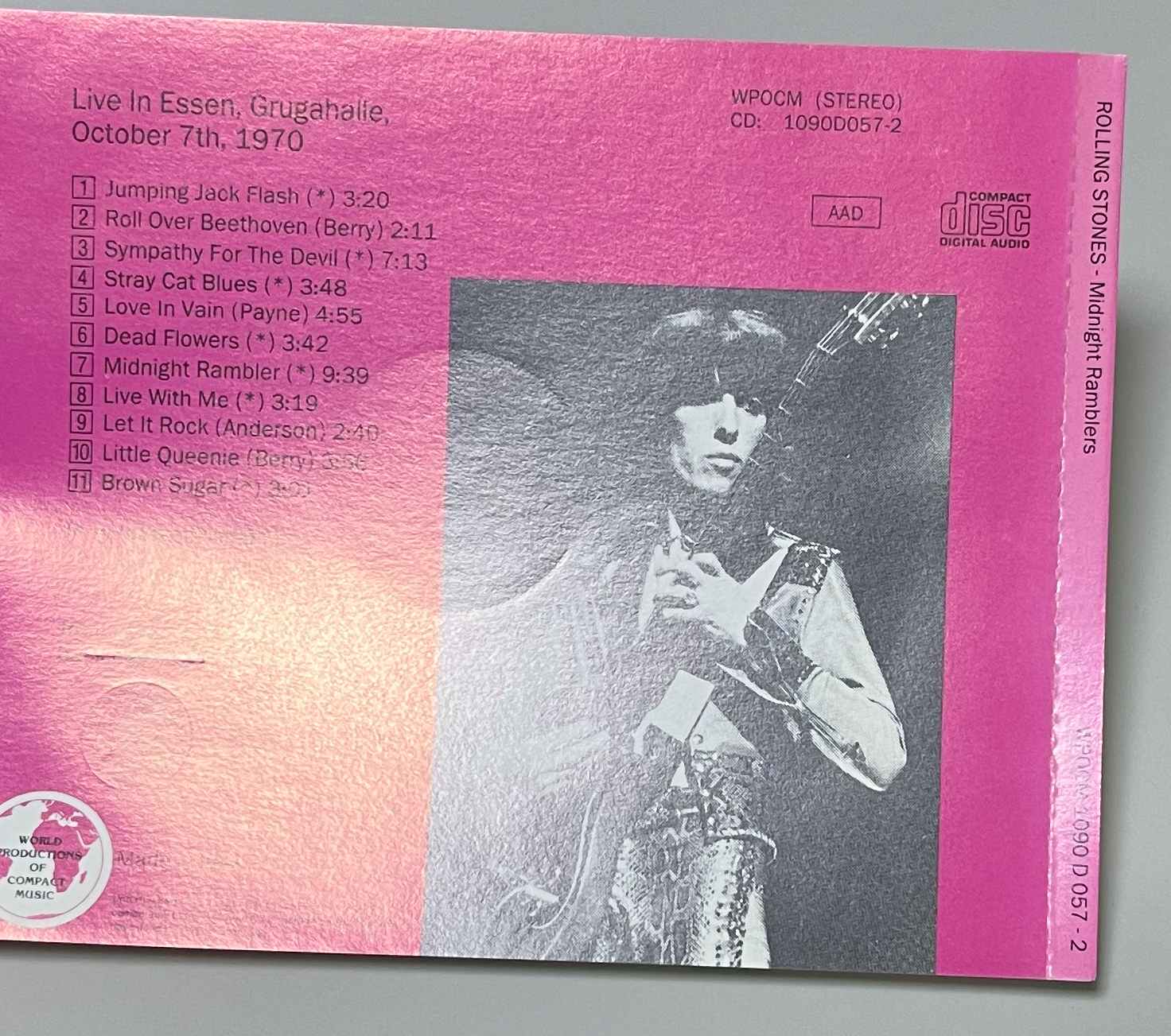 ROLLING STONES / MIDNIGHT RAMBLERS (1CD) WORLD PRODUCTIONS OF COMPACT MUSIC / WPOCM 1090 D 057-2