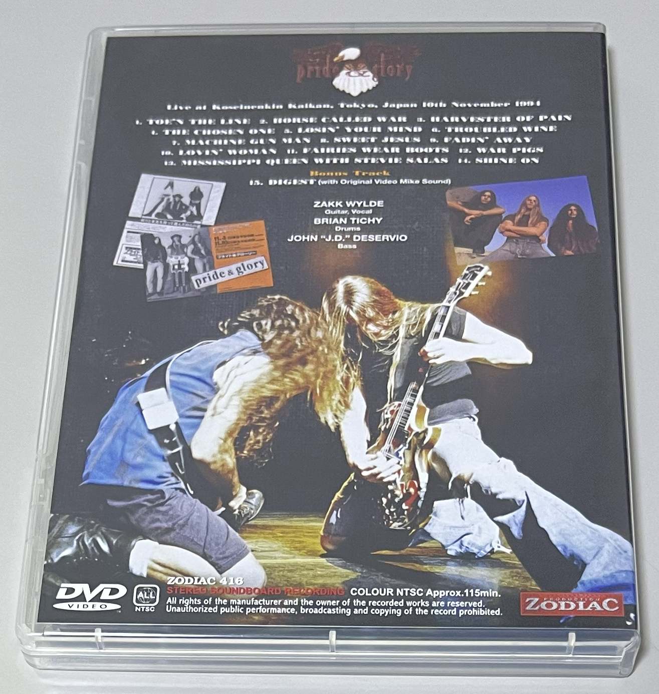 PRIDE & GLORY / TOKYO 1994 (1DVD) ZODIAC 416