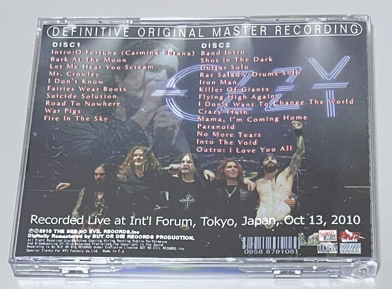 OZZY OSBOURNE / KILLER OF SCREAM (2CD-R) SEE NO EVIL / S.N.E-143