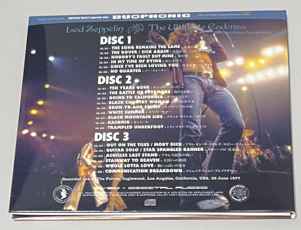 LED ZEPPELIN / THE ULTIMATE CADENZA「戦慄の楽譜」(3CD) EMPRESS LED ZEPPELIN / THE ULTIMATE CADENZA「戦慄の楽譜」(3CD) EMPRESS