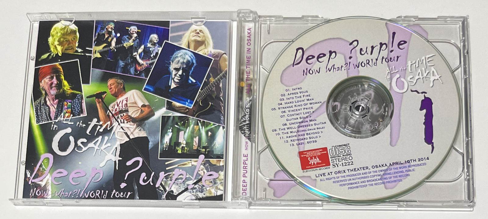 DEEP PURPLE / ALL THE TIME IN OSAKA (2CD-R) SYLPH RECORDS / SY
