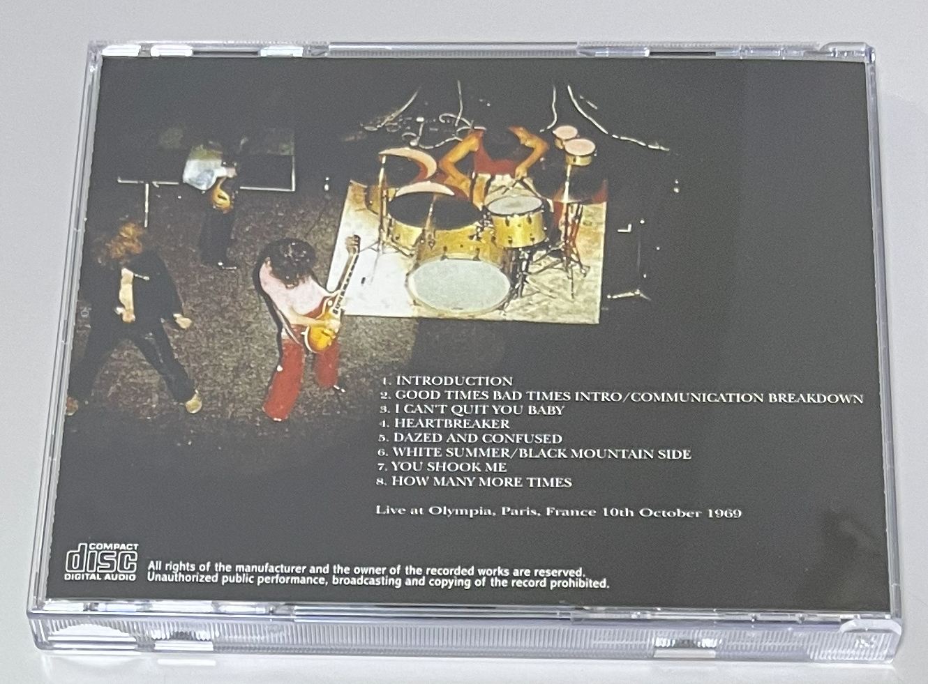 LED ZEPPELIN / OLYMPIA 1969 PRE-FM MASTER (1CD) NO LABEL