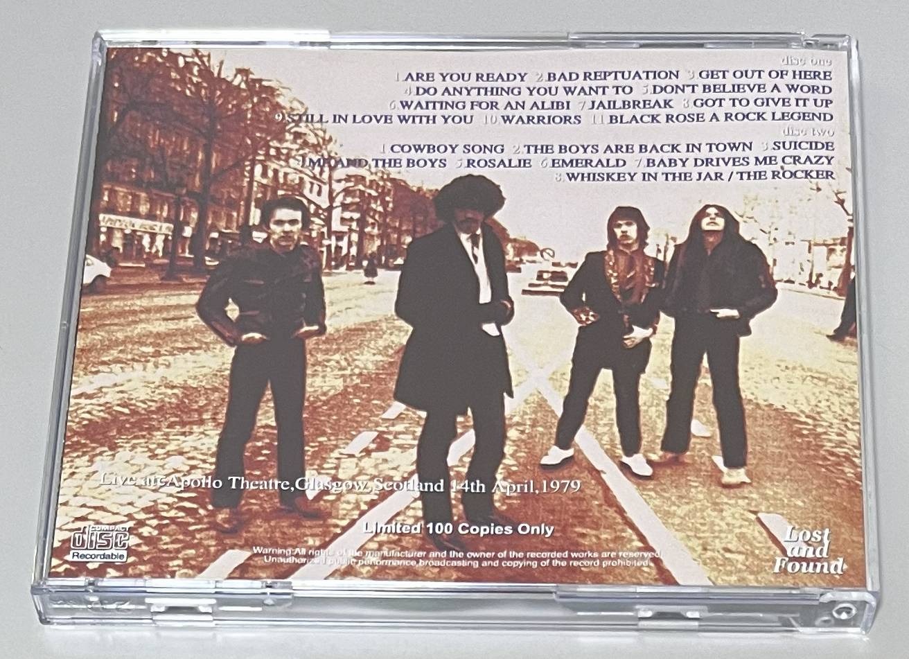 THIN LIZZY / FIRST NIGHT IN GLASGOW (2CD-R) LOST AND FOUND / LAF709/710