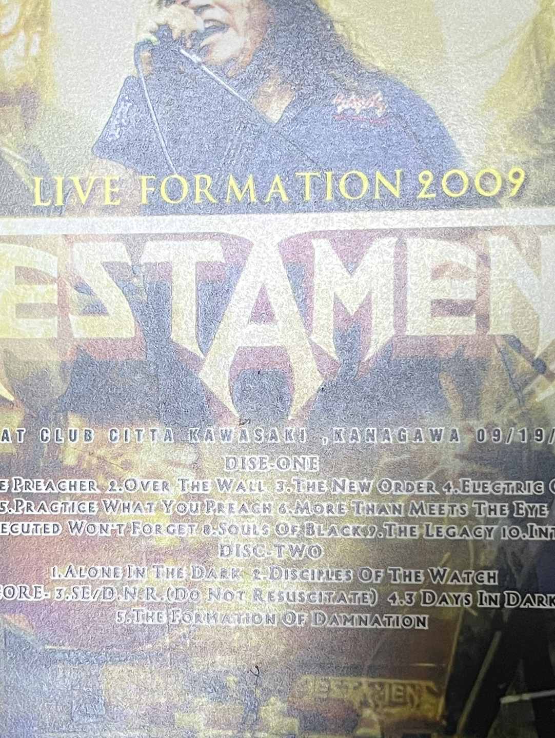 TESTAMENT / LIVE FORMATION 2009 (2CD-R) 0052