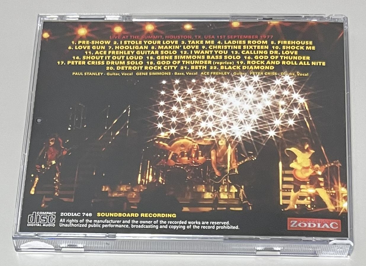 KISS / DEFINITIVE HOUSTON 1977 1ST NIGHT: SOUNDBOARD (1CD) ZODIAC 746