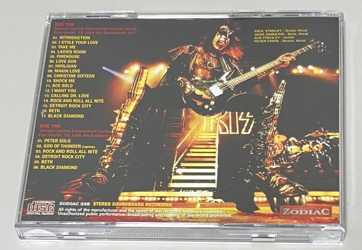 KISS / FORT WORTH 1977 (2CD) ZODIAC 238