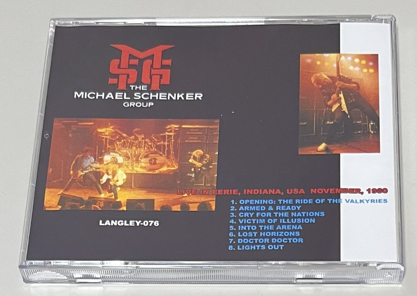 MICHAEL SCHENKER GROUP / INDIANA 1980 SOUNDBOARD (1CD-R) LANGLEY-076